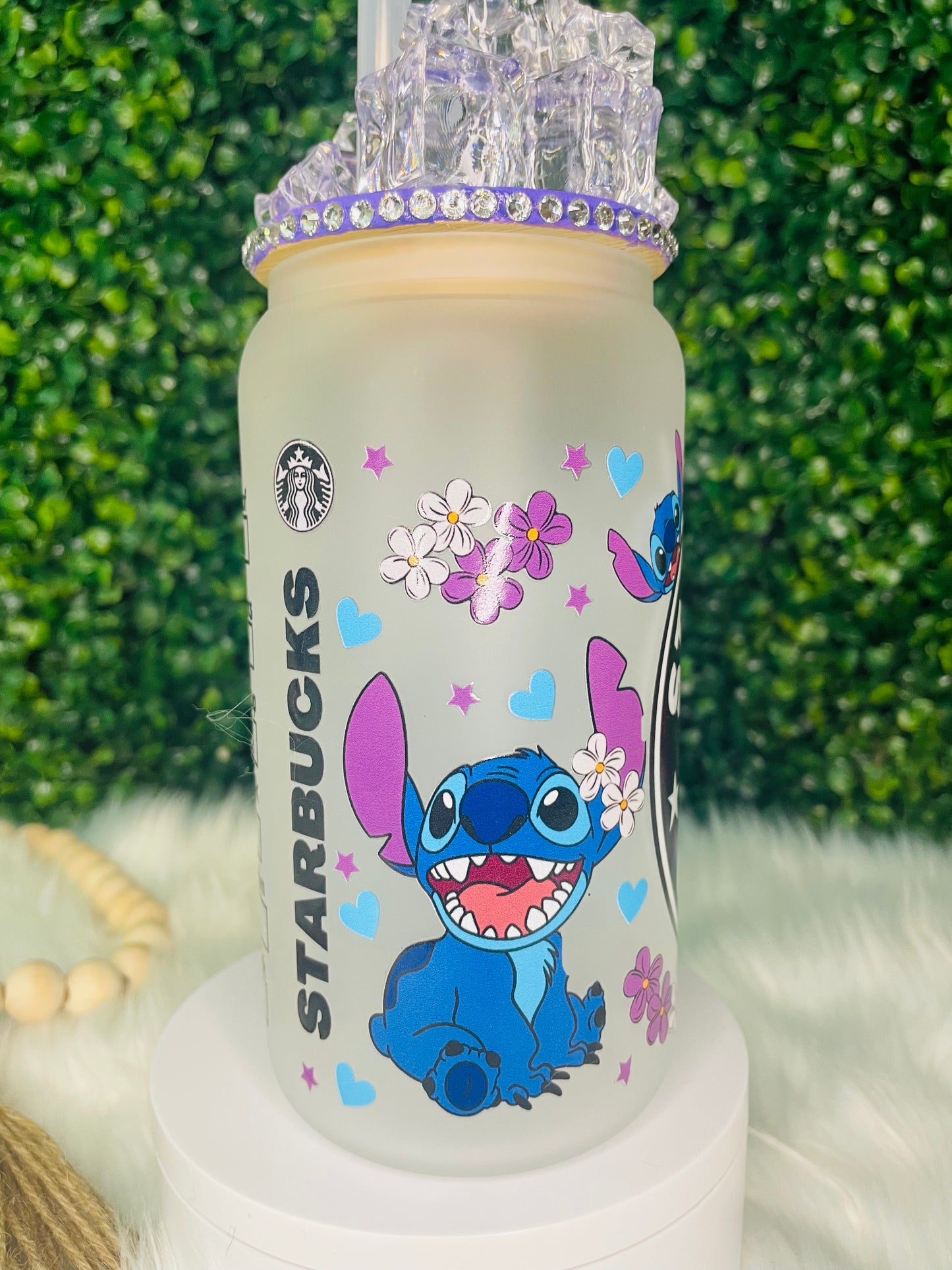 Stitch Starbucks | 16oz Glass