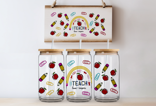 Teacher glass cup