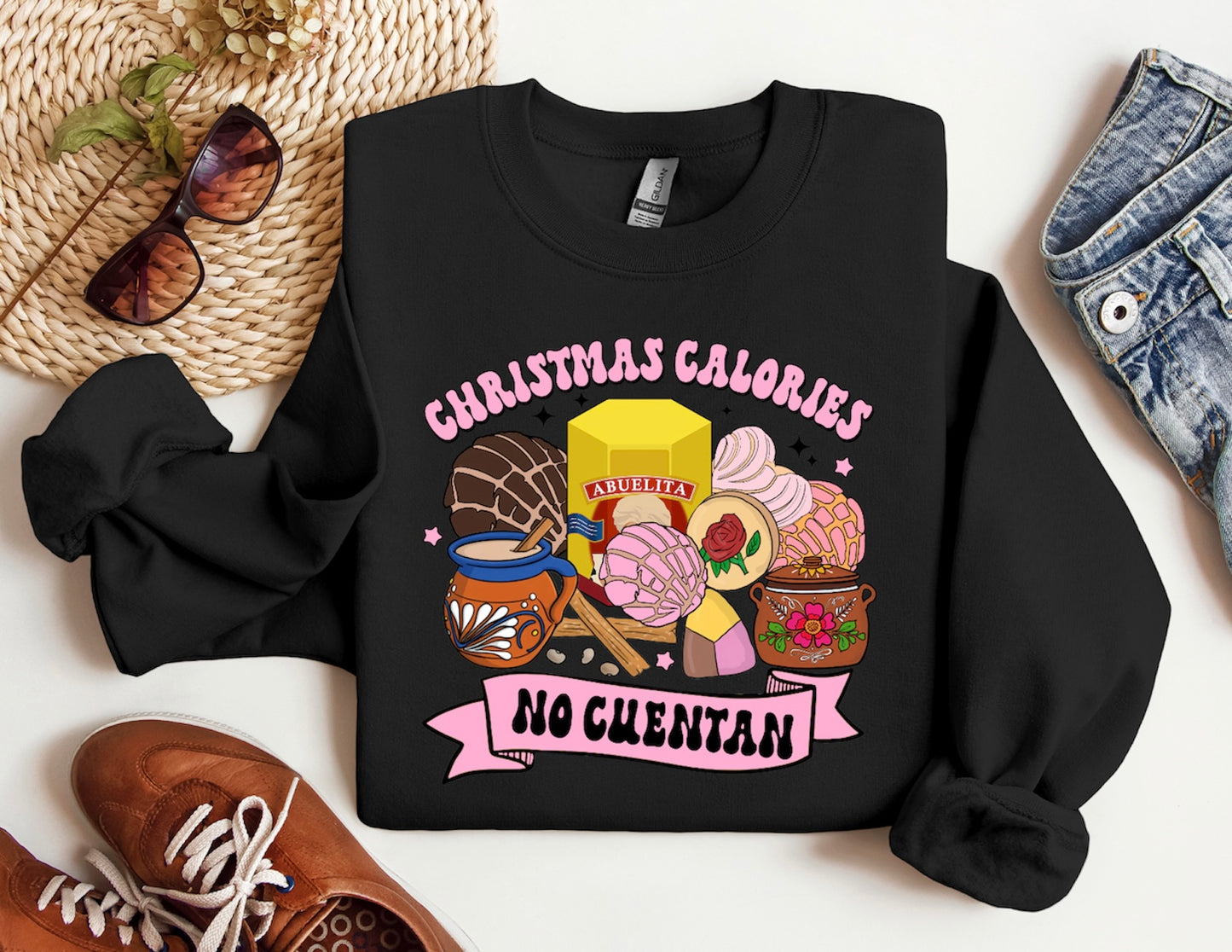 Christmas calories no cuentan (pink)