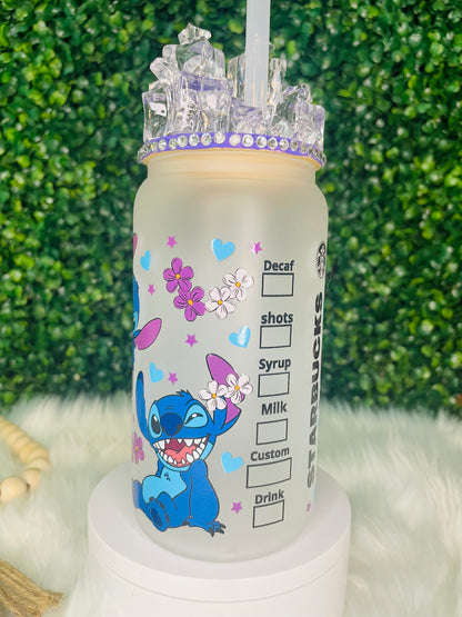 Stitch Starbucks | 16oz Glass