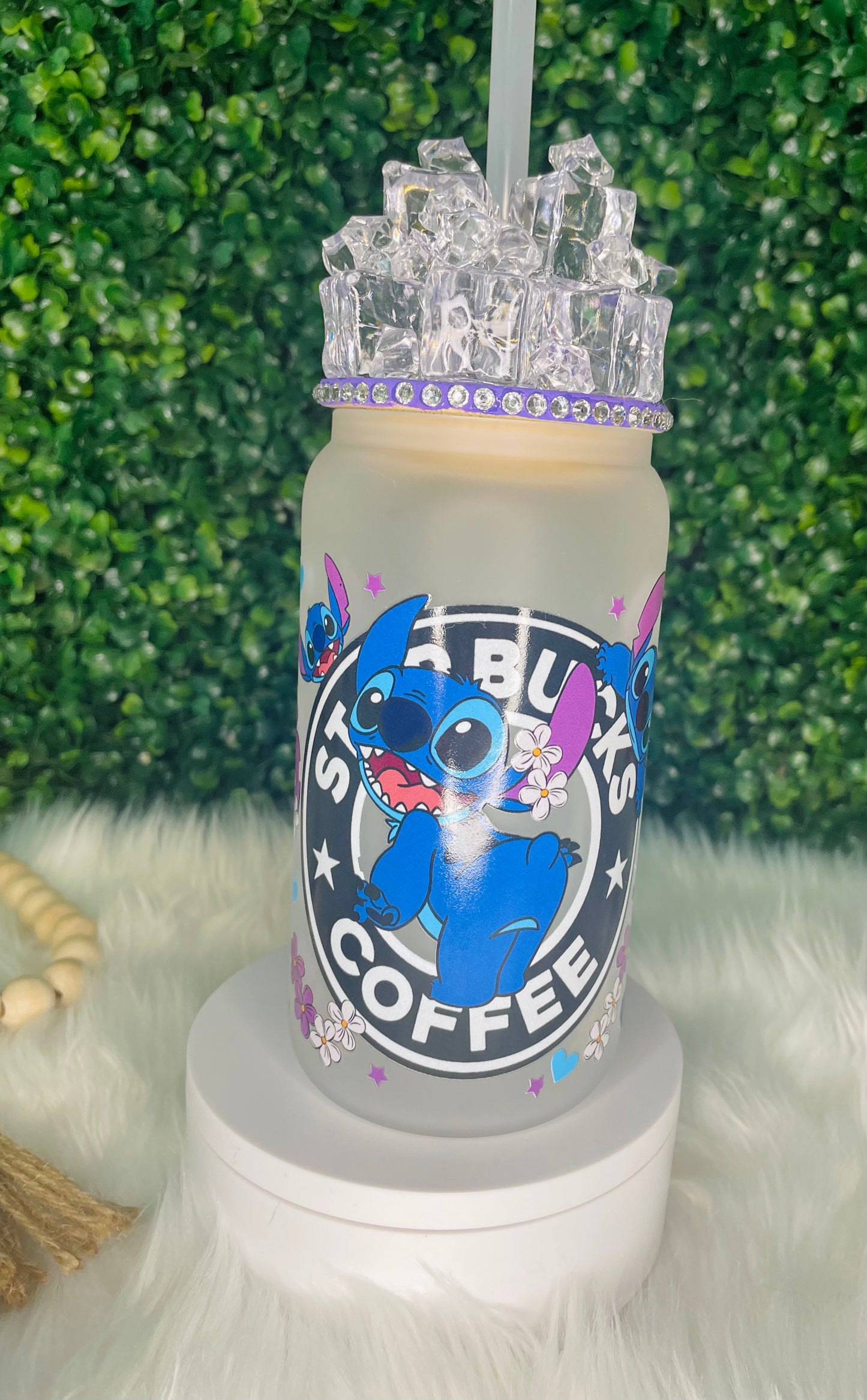 Stitch Starbucks | 16oz Glass