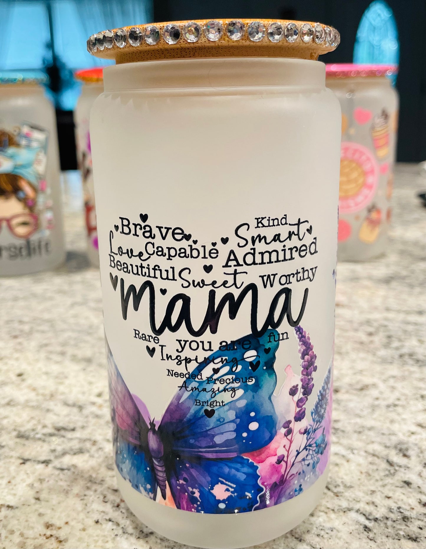 Mama message | 16oz Glass